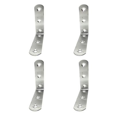 Hoeksteun EDM 86093 an24 Roestvrij staal 8 x 8 x 1,9 cm 4 Stuks