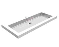 Wiesbaden keramische meubelwastafel 100x46 zonder kr.gat - thumbnail