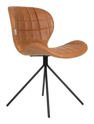 Zuiver Eetkamerstoel 'OMG' PU, kleur Camel Zuiver Eetkamerstoel 'OMG' PU, kleur Camel