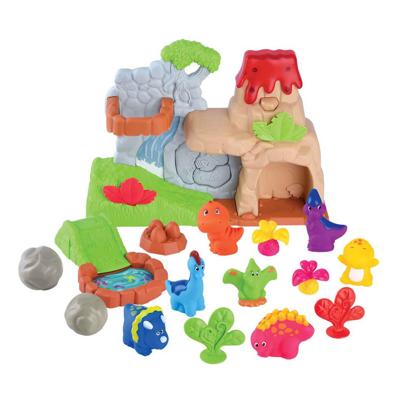 Playgo dino's met vulkaan speelset - 20dlg.