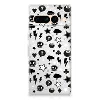 Silicone Back Case Google Pixel 7 Pro Silver Punk - thumbnail