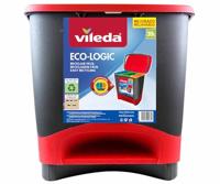 Vuilnisemmer Vileda ECO-LOGIC Polypropyleen 39 L Zwart Rood Rood/Zwart - thumbnail