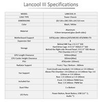 Lian Li Lian Li LANCOOL III Midi-Tower - schwarz Midi-tower PC-behuizing Zwart - thumbnail