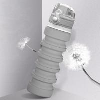 500mL buiten reizen siliconen opvouwbare waterkoker telescopische Cup Sport drinken Bottle(Grey) - thumbnail