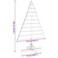 Kerstdecoratie kerstboom 180 cm massief hout - thumbnail