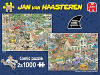 Jumbo Jan van Haasteren safari en storm 2x1000 stukjes - thumbnail