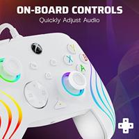 Gamepad - PDP - Afterglow Wave - Bedraad - Wit - Compatibel met pc en Xbox - thumbnail