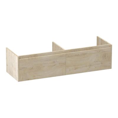 Brauer Embrace - Onderkast - 140 cm - met 2 Softclose Lades Greeploos en 2 Sifon Uitsparingen - Forest Wheat