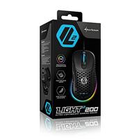 Sharkoon Light² 200 muis Rechtshandig USB Type-A Optisch 16000 DPI - thumbnail