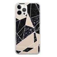 iPhone 12 Pro Max siliconen telefoonhoesje - Abstract painted - thumbnail