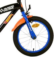 Hot wheels 16 inch fiets zwart/oranje/blauw 31656 - thumbnail