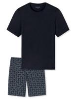 Schiesser Schiesser Pyjama Short nightblue 181157 54/XL - thumbnail