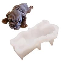 2 stuks 4 inch Shapi hond mousse taart siliconen mal 3D stereo ijs schimmel vuile hond chocolade mal - thumbnail