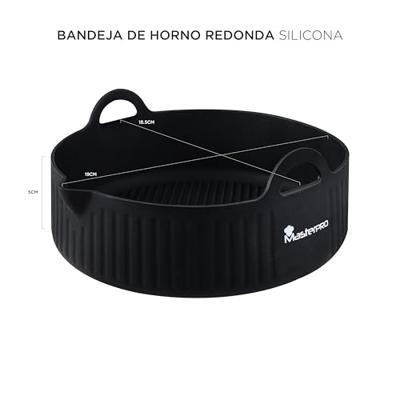 MasterPRO BGMP-7703 Bakvorm van siliconen, rond, 18,5 x 19 x 5,5 cm.