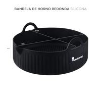 MasterPRO BGMP-7703 Bakvorm van siliconen, rond, 18,5 x 19 x 5,5 cm. - thumbnail