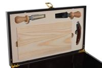 Set van Wijn Accessoires Home ESPRIT Donkerbruin Hout MDF 36 x 21 x 12 cm - thumbnail