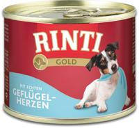 RINTI Gold Poultry hearts - natvoer voor honden - 185g - thumbnail