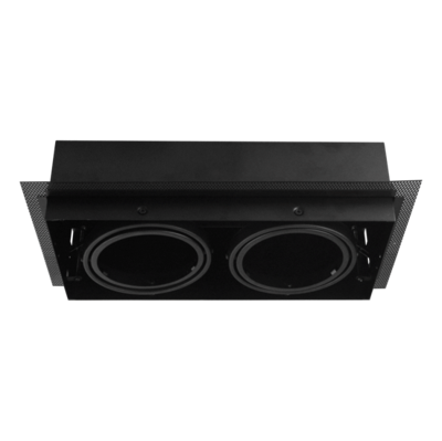 LED Inbouw Spot Armatuur - 2x AR111 Zwart | Trimless | Tronix | Spotjes in plafond | Inbouwspots | Spotjes woonkamer | Led spots | Tronix | Spotjes in