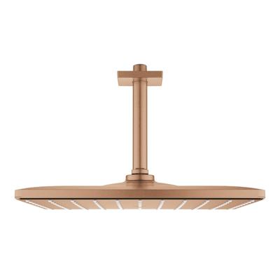 Regendoucheset GROHE Rainshower Mono Cube 31 cm met Plafondarm Warm Sunset Geborsteld Regendoucheset GROHE Rainshower Mono Cube 31 cm met Plafondarm Warm Sunset Geborsteld