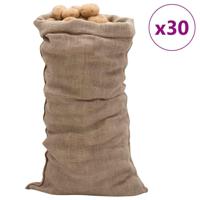 VidaXL Jutezakken 30 stuks 220 g/m² 65x135 cm 100% jute - thumbnail