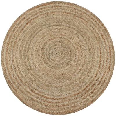 Tapijt rond 120 cm gevlochten jute Tapijt rond 120 cm gevlochten jute