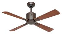 CasaFan ECO NEO III 103 BZ-NB/KI WiFi Flügel Nussbaum/Kirsche Plafondventilator 16 W (Ø x h) 103 cm x 360 mm Brons Met afstandsbediening, Timer, Met - thumbnail