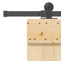 Schuifdeur met beslag 80x210 cm massief grenenhout - thumbnail