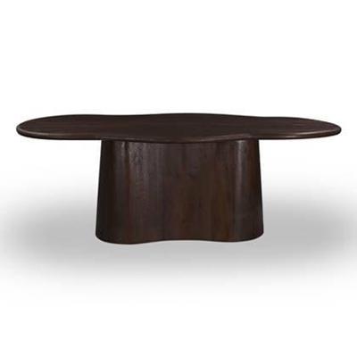 Giga Meubel - Eettafel Jessie Organisch Donkerbruin 260cm Giga Meubel - Eettafel Jessie Organisch Donkerbruin 260cm