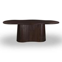 Giga Meubel - Eettafel Jessie Organisch Donkerbruin 260cm - thumbnail