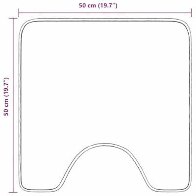 Badmat Crème 50 x 50 cm Polypropyleen