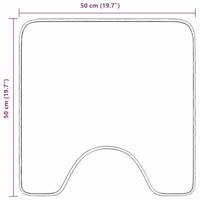Badmat Crème 50 x 50 cm Polypropyleen - thumbnail