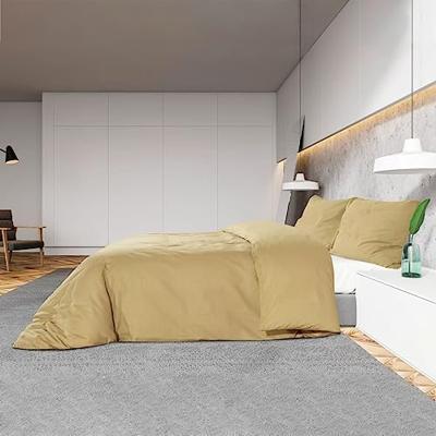 Dekbedovertrekset lichtgewicht 260x220 cm microvezel taupe Dekbedovertrekset lichtgewicht 260x220 cm microvezel taupe