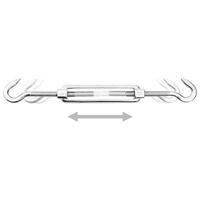 9-delige Zonneschermaccessoireset roestvrij staal - thumbnail