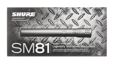 Shure SM81 condensator instrumentmicrofoon