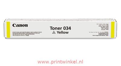 Canon 034 toner geel