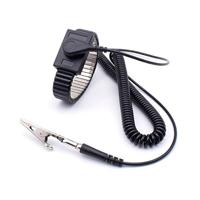 Quadrios ESD-armband Zwart Drukknop 4 mm - thumbnail