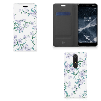 Nokia 5.1 (2018) Uniek Smart Cover Blossom White Nokia 5.1 (2018) Uniek Smart Cover Blossom White