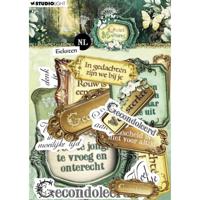 Studio Light • paper elements teksten - nl quiet morning 105x148x5mm 24 pieces - thumbnail