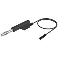 SKS Hirschmann MAL 4-0.64/100-0.25 Meetsnoer Banaanstekker 4 mm Bus 0,64 mm 1.00 m Zwart 1 stuk(s) - thumbnail