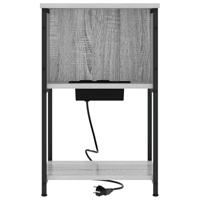 Nachtkastje 2 pcs Grijs sonoma 38 x 31 x 61 cm Bewerkt hout - thumbnail