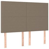 Bedframe zonder matras stof taupe 140x200 cm - thumbnail