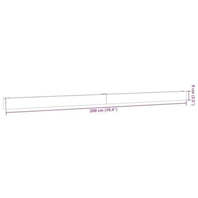 VidaXL Beslagset schuifdeur 200 cm aluminiumlegering zilverkleurig