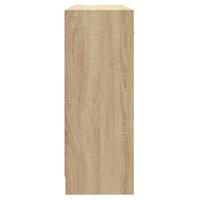 Dressoir 91x28x75 cm bewerkt hout sonoma eikenkleurig - thumbnail