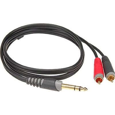 Klotz AY3-0300 Y-kabel 6.3mm stereo jack - 2x RCA 3 meter
