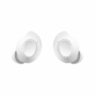 Samsung Galaxy Buds FE Draadloze hoofdtelefoon, actieve ruisonderdrukking, comfortabele pasvorm, 3 microfoons, touch-bediening, diepe bas, wit, Franse versie