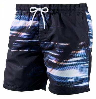 Beco zwemshort heren polyester zwart/wit/blauw Beco zwemshort heren polyester zwart/wit/blauw