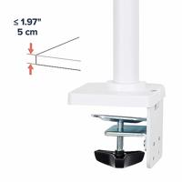 Ergotron NX Tafelbeugel voor monitor Wit (mat) 86,4 cm (34) Roteerbaar, In hoogte verstelbaar, Zwenkbaar, Kantelbaar - thumbnail
