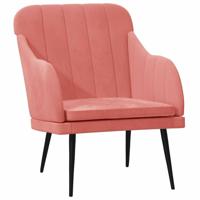 Fauteuil 63x76x80 cm fluweel roze - thumbnail