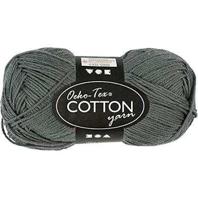 Creativ Company Katoengaren, grijs, 50gr, 170m