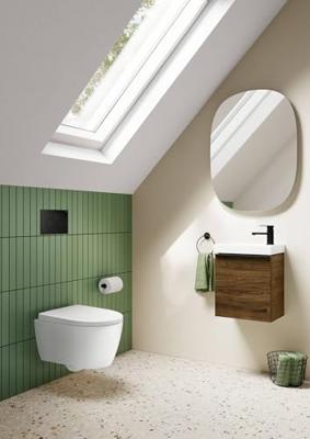 Geberit iCon Wandclosetset - 53x35cm - diepspoel - rimless - TurboFlush - KeraTect - softclose en quickrelease zitting - glans wit 503.045.00.8